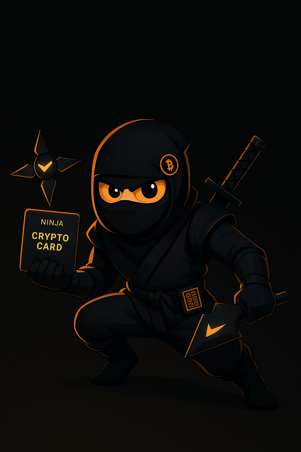 Ninja Crypto Card Background